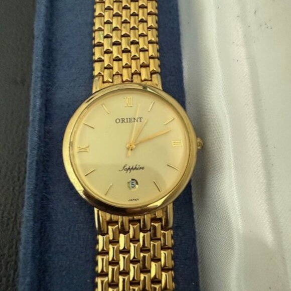 Orient Vintage Golden Watch for Women's Preowned - Picture 1 of 4